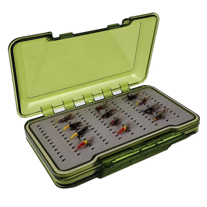 Aventik Waterproof Fly Box Lightweight Flies Lure Case Easy Grip Fishing Box (H031MB) - Image 4